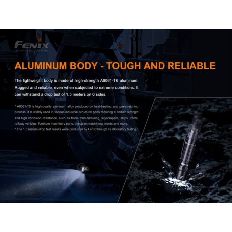 Fénix PD32 V2.0 de 1200 Lúmenes y 395 metros, 3 Modos y Estrobo