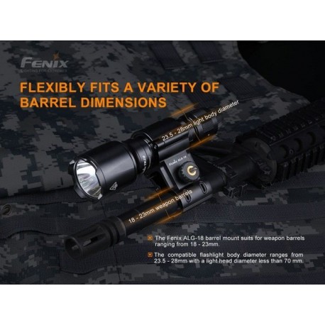 Pack para Caza incluye la Linterna HT18, pulsador remoto y soportes montaje  arma