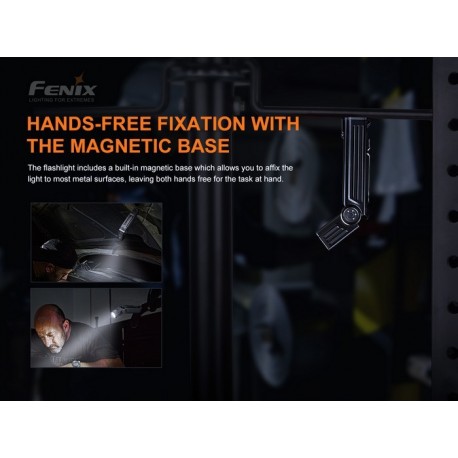 Linterna Pivotante WT25R Recargable con cable magnético y 1000 lúmenes