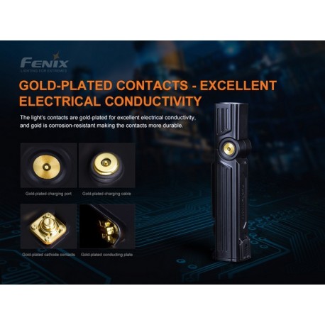 Linterna Pivotante WT25R Recargable con cable magnético y 1000 lúmenes