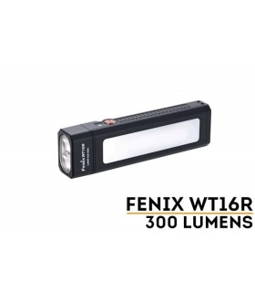 Linterna Profesional WT16R Recargable con dos sujeciones magnéticas y flash amarillo