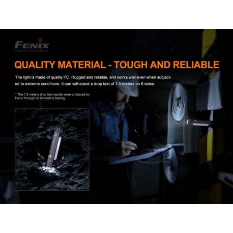 Linterna Profesional WT16R Recargable con dos sujeciones magnéticas y flash amarillo