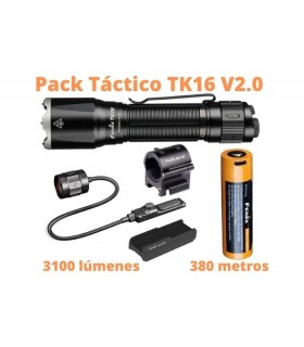 Pack Táctico TK16 V2.0 + pulsador remoto + soporte pulsador a arma + sujeción linterna a arma