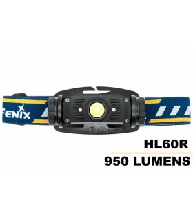 Frontal Led Fénix HL60R 950 Lúmenes (micro usb recargable-incluye batería 18650)