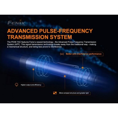 Linterna Fénix PD36 TAC Táctica de 3000 lúmenes y estrobo