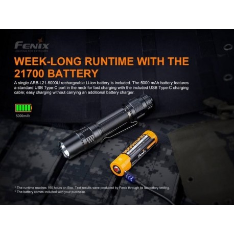 Linterna Fénix PD36 TAC Táctica de 3000 lúmenes y estrobo