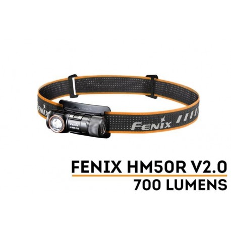 Frontal Fénix HM50R-V2 con 700 Lúmenes Recargable