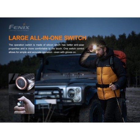 Frontal Fénix HM50R-V2 con 700 Lúmenes Recargable