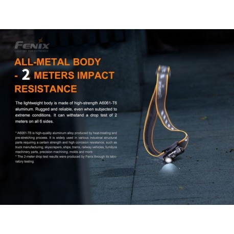 Frontal Fénix HM50R-V2 con 700 Lúmenes Recargable