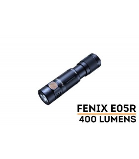 Mini Linterna Fénix EDC E05R 400 Lúmenes, con ráfaga y tamaño de pulgar