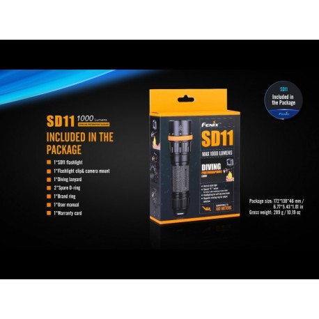 Linterna Led Fénix Sd11 1000 Lúmenes Sumergible